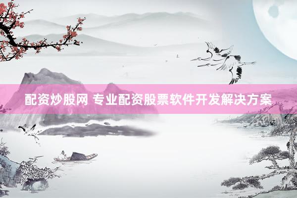 配资炒股网 专业配资股票软件开发解决方案