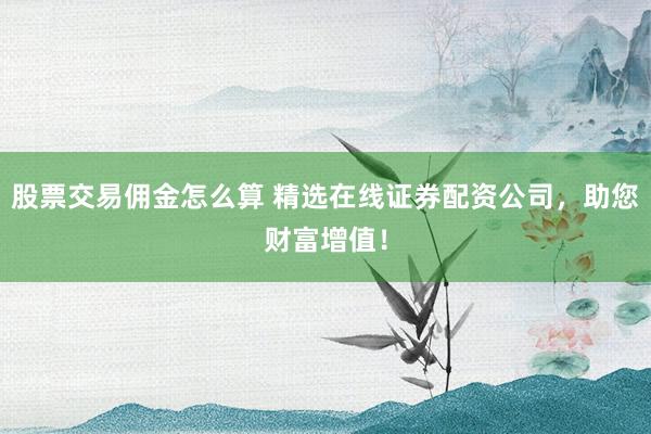 股票交易佣金怎么算 精选在线证券配资公司,助您财富增值!